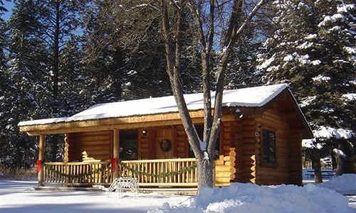 Somers Bay Log Cabin Lodging Hotel Exterior photo